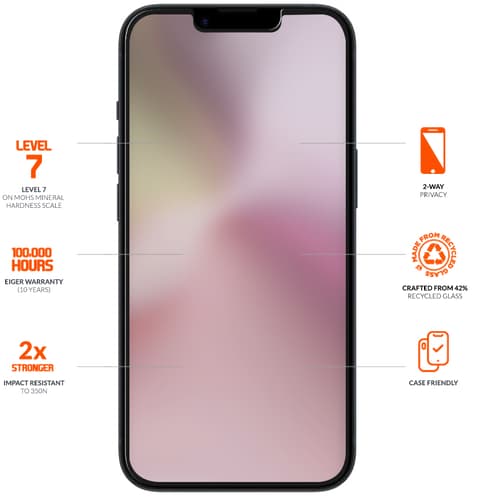 Eiger iPhone 16e/13/13 Pro/14 Glass Screen Protector Pri