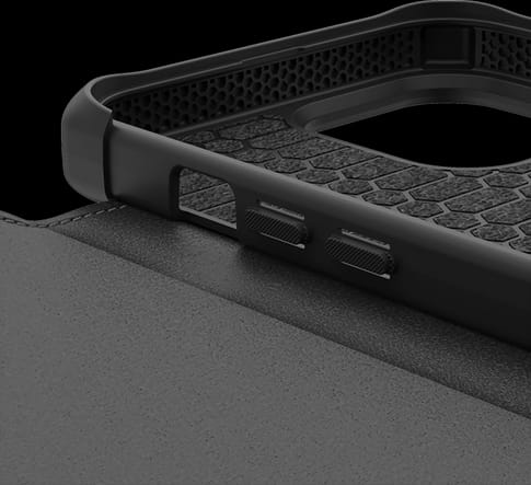 iPhone 13 Pro Max Book Case Hybrid Leather black