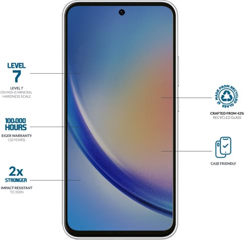 Eiger Galaxy A35 / A55 Screen Protector Edge Mountain