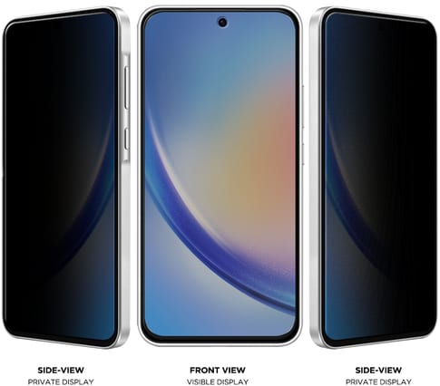 Eiger Galaxy A35 / A55 Mountain Glass Screen Protector Privacy Black