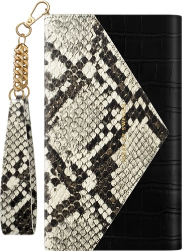 iDeal of Sweden iPhone 12/12 Pro Clutch Midnight Python