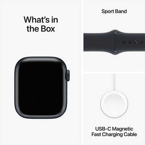 Apple Watch Series 9 GPS + Cell 41mm Midn Alu Midn SB M/L