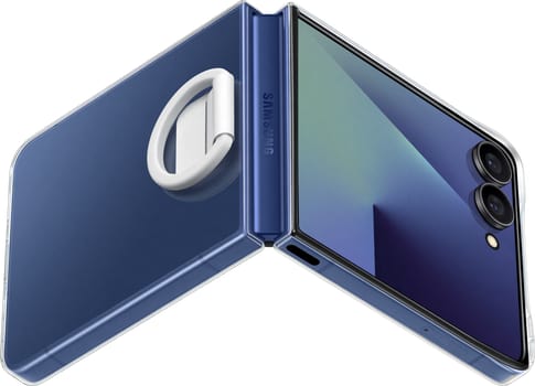 Samsung Flip7 Ring Case Backcover Transparent