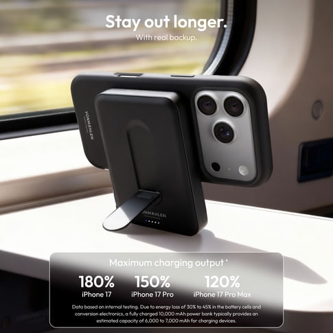 Vonmählen Magnetic Kickstand Power Bank 10000mAh Black