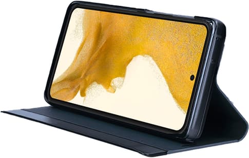 itStyle Premium Galaxy S22 Clear View Flip Cover black