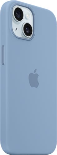 Apple iPhone 15 Silicone Case with MagSafe Winter Blue