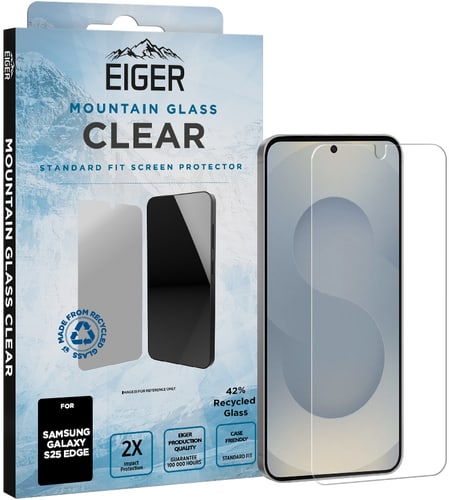 Eiger Galaxy S25 Edge Clear Glass Screen Protector
