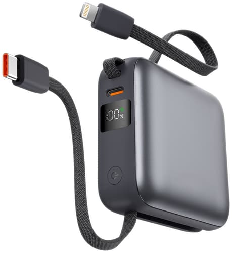 ITSTYLE 10000mAh Powerbank Mini with Cable Grey