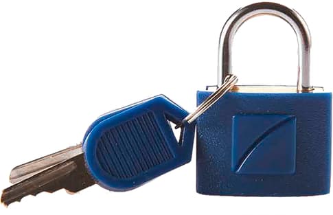 Travel Blue Key Lock 2x blue