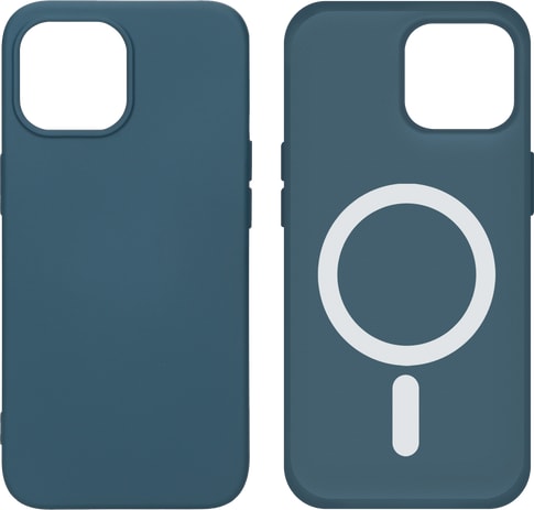 itStyle Premium iPhone 13 Silicon Case MagSafe Navy blue