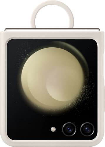 Samsung Galaxy Z Flip5 Ring Silicone Backcover Cream