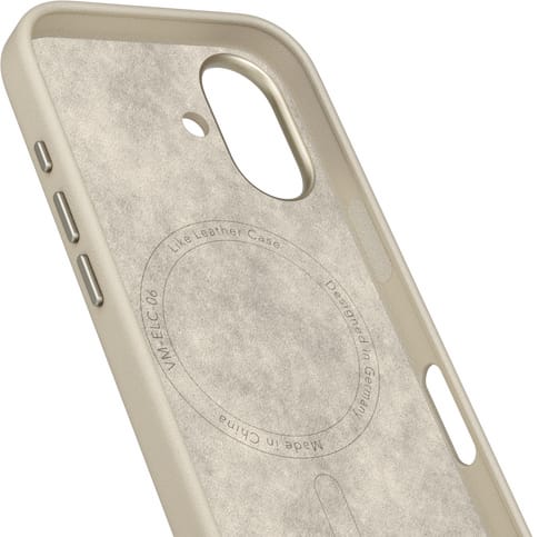 Vonmählen iPhone 17 Like Leather Backcover Cream