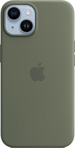 Apple iPhone 14 Silicone Case with MagSafe  Olive