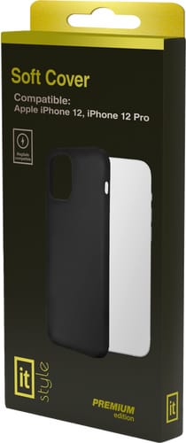 itStyle Premium iPhone 12/12 Pro Silicon Case MagSafe black