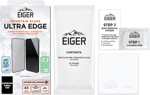 Eiger Galaxy S26 Ultra Edge Glass Screen Protector