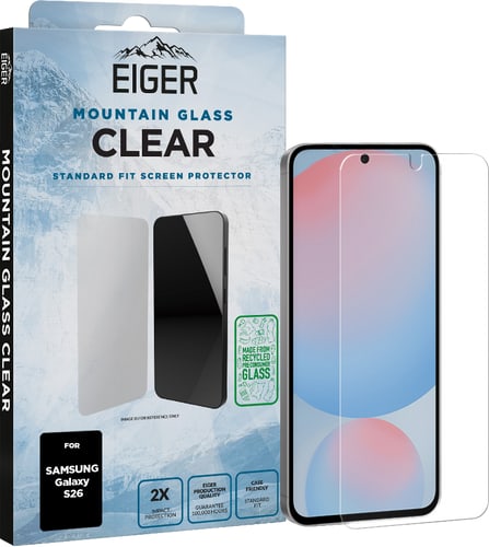 Eiger Galaxy S26 Clear Glass Screen Protector