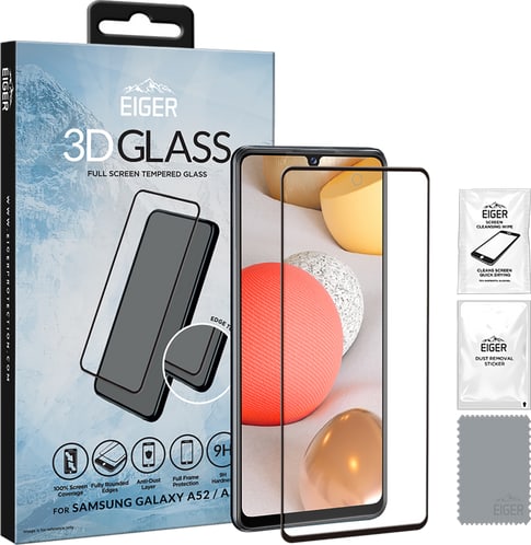 Eiger Galaxy A52 4G/5G screen protector 3D Glas