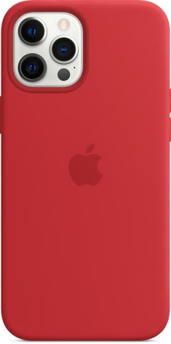 iPhone 12 Pro Max Silicone Case with MagSafe Red