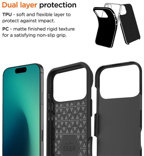 Eiger iPhone 17 Pro North Case GRS  Black (b2b)