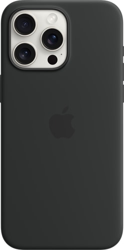 Apple iPhone 15 Pro Max Silicone Case with MagSafe Black