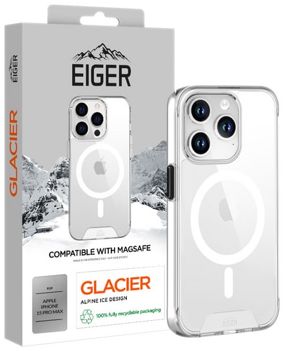 Eiger iPhone 15 Pro Max Glacier Backcover with MagSafe transparent