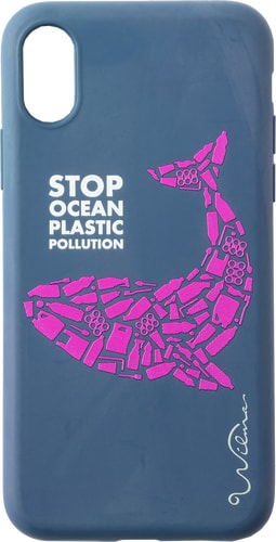 Wilma iPhone XR Eco-Friendly Cover Whale Black/Pink