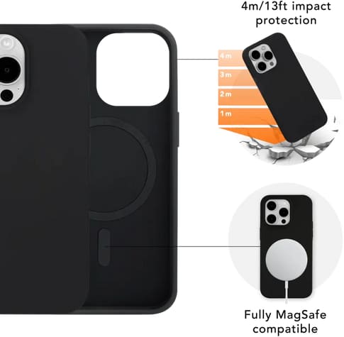 dbramante1928 iPhone 15 Pro Iceland Ultra D3O MagSafe Bookcover black