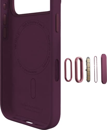 Vonmählen Soft Silicone Case iPhone 18 Pro Burgundy