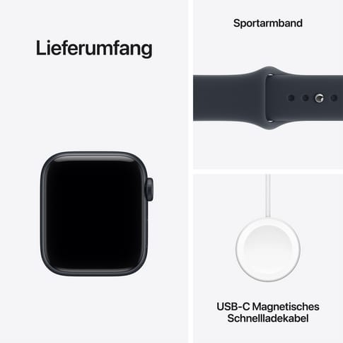 Apple Watch SE 3 (2026) GPS+Cell 40mm Midn Alu w Blue SB S/M