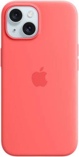 Apple iPhone 15 Silicone Case with MagSafe Guava