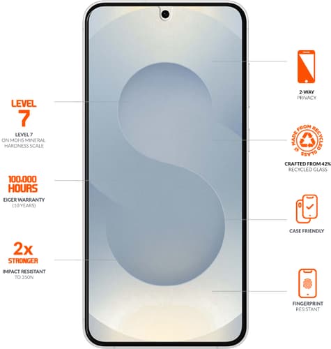 Eiger Galaxy S25 Edge Glass Screen Protector Privacy