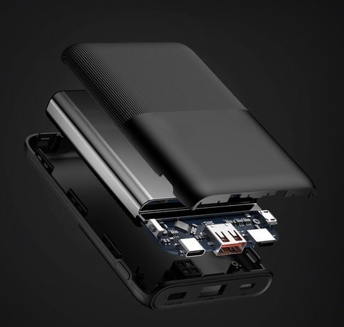 itStyle 10000 mAh 20W USB A-C Mini Powerbank Black