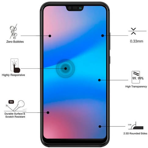 Eiger Huawei P20 Lite 2019 screen protector 3D Glas