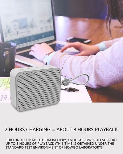 NowGo Q60 Dynamic Hiking Bluetooth Speaker Gray