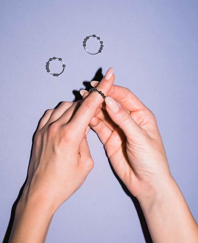 AK Kisten Basics Fidget Ring Anti-Stress Silver 3pc