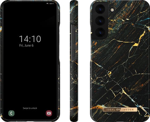 iDeal of Sweden Galaxy S22+ Cover Marble Black