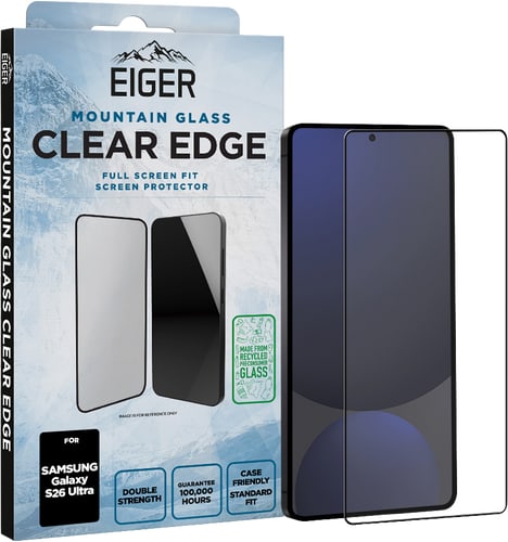 Eiger Galaxy S26 Ultra Clear Edge 3D Glass Screen Protector
