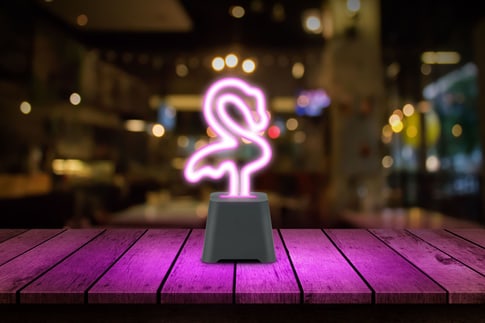 Neon Beat Mini Speaker Flamingo
