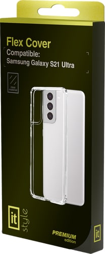 itStyle Premium Galaxy S21 Ultra Silicon Backcover transpare