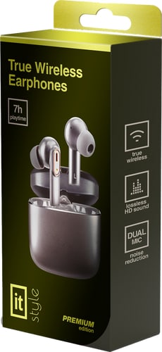 itStyle Premium True wireless in ear earphones metal grey