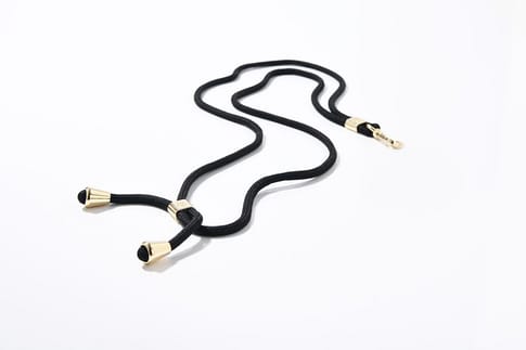 Necklace universal thin black