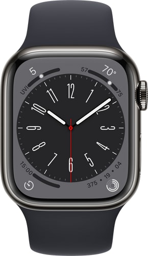 Apple Watch Series 8 GPS + Cell 41mm Graph StSteel Midni SB