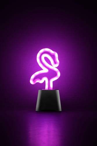 Neon Beat Mini Speaker Flamingo