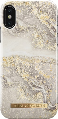 iDeal of Sweden iPhone X/Xs Cover Marble Grey/Gold