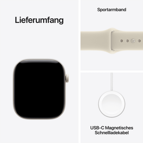 Apple Watch Series 12 GPS+Cell 46mm PWhite Ceram Sand SB M/L