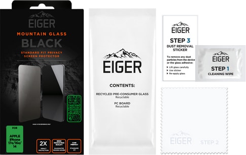 Eiger iPhone 17e/16e/13/13 Pro/14 Glass Screen Protector Pr
