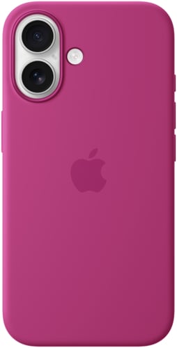 Apple iPhone 16 Silicone MS Backcover Fuchsia