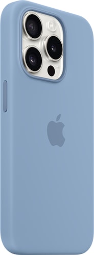 Apple iPhone 15 Pro Silicone Case with MagSafe Winter Blue