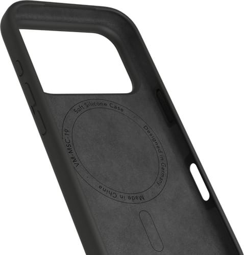 Vonmählen iPhone 17 Pro Max Silicone Backcover Black