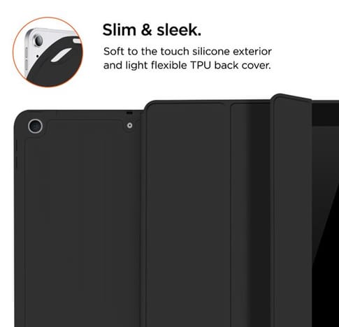Eiger Apple iPad 11 (2025) / 10.9 (2022) Folio-Case mit Stylus-Halterung schwarz (b2b)